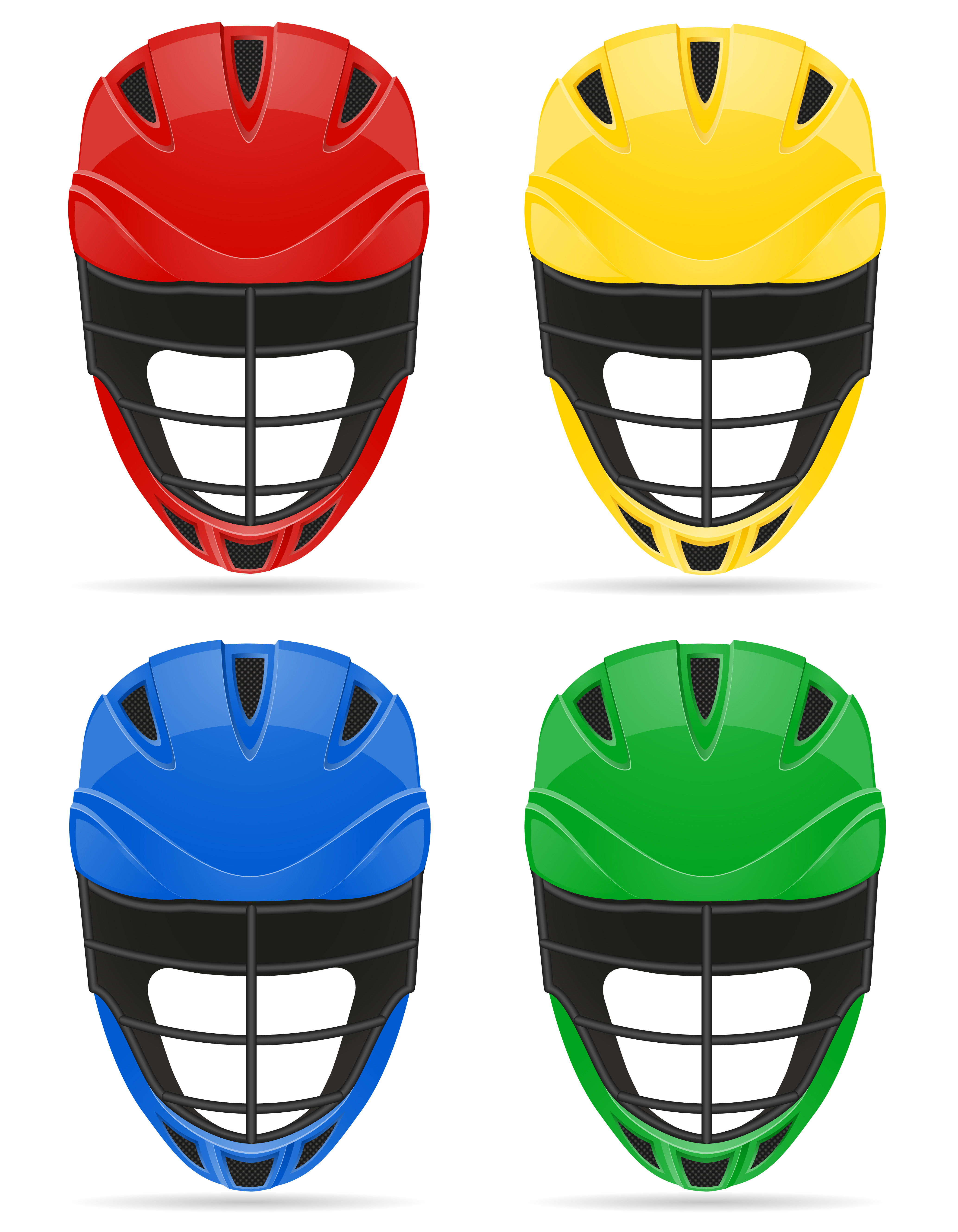 lacrosse helmets vector illustration 493146 Vector Art at Vecteezy