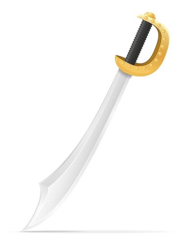 battle sword medieval stock vector illustration