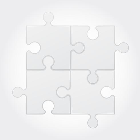 square puzzle vector illustration