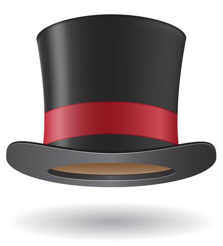 cylinder hat vector illustration
