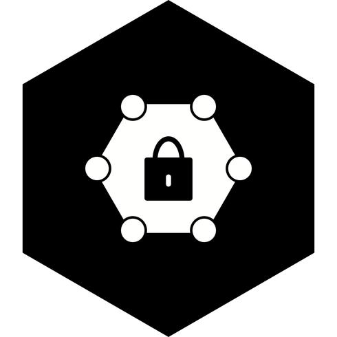 Protected Network Icon Design vector