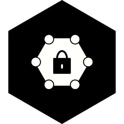 Protected Network Icon Design vector