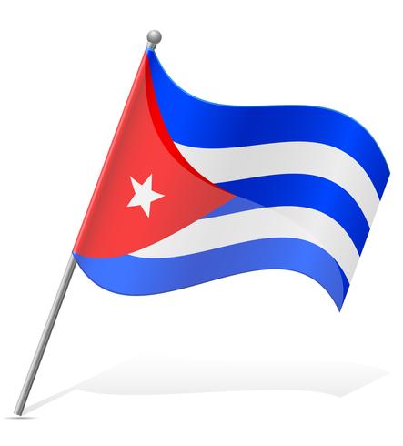 bandera de cuba vector illustration