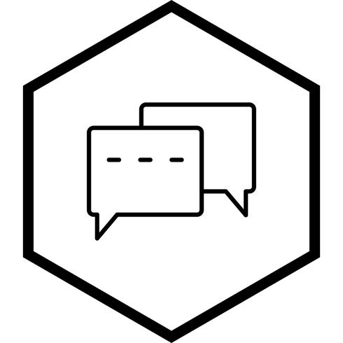 Diseño de icono de conversación vector