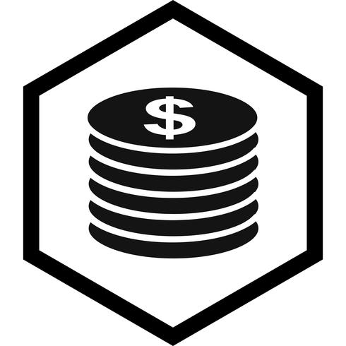 Coins Icon Design vector