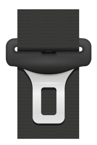 car seat belt for safety in case of accident vector illustration