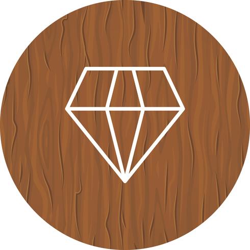 Diseño de icono de diamante vector