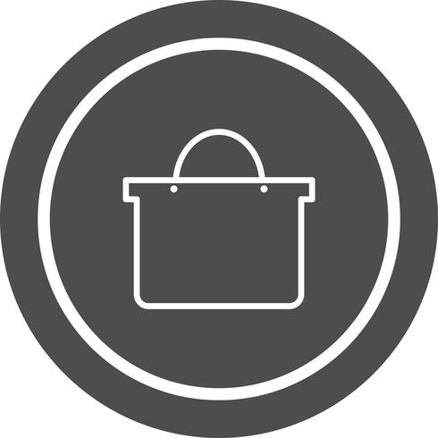 Diseño del icono del bolso de compras vector