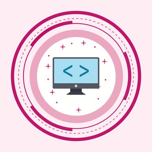 Code optimization Icon Design vector
