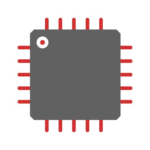 Processor Icon Design vector