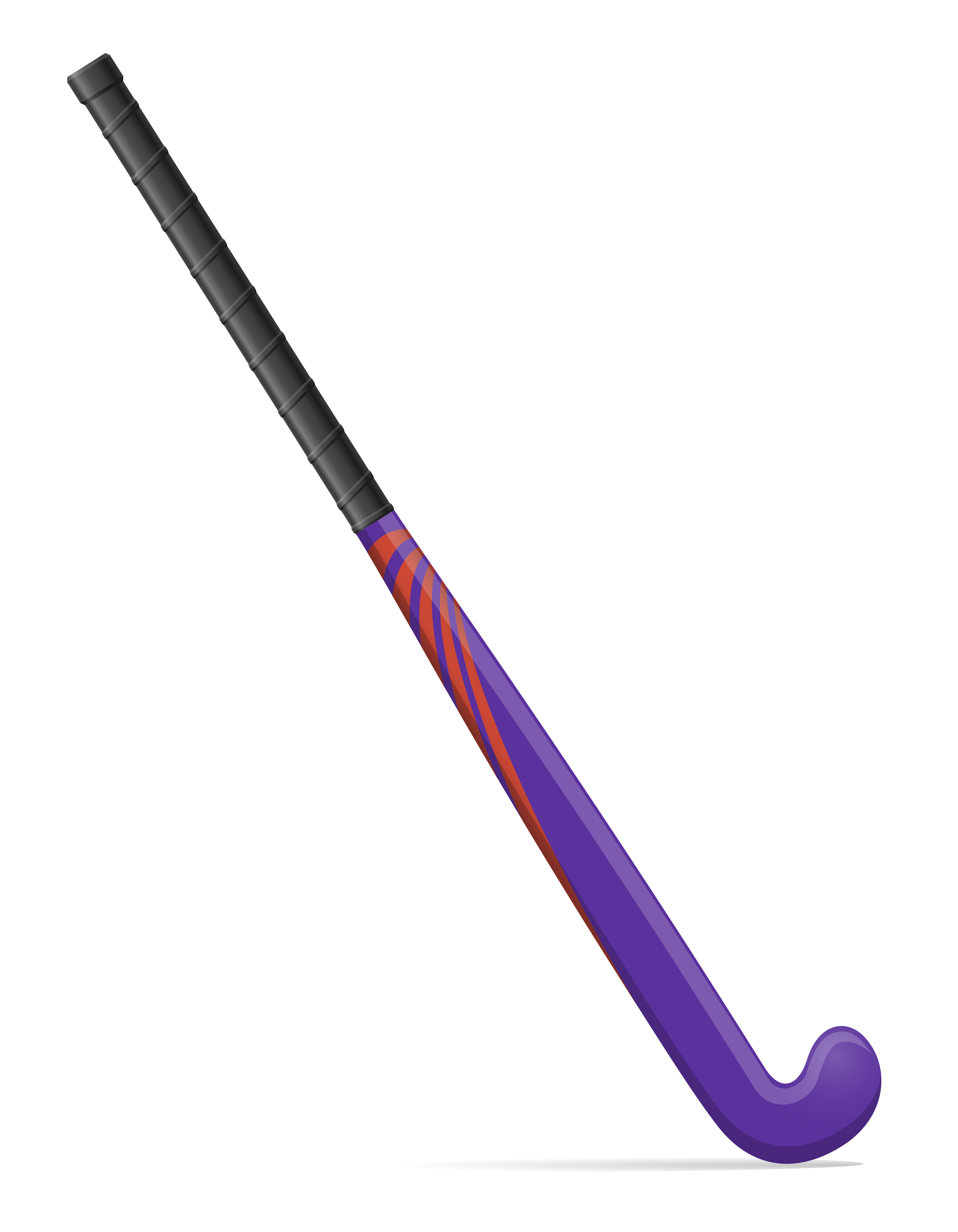 field hockey stick vector illustration isolated on white background.