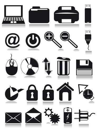 iconos web de internet vector