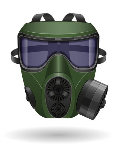 máscara de gas ilustración vectorial vector