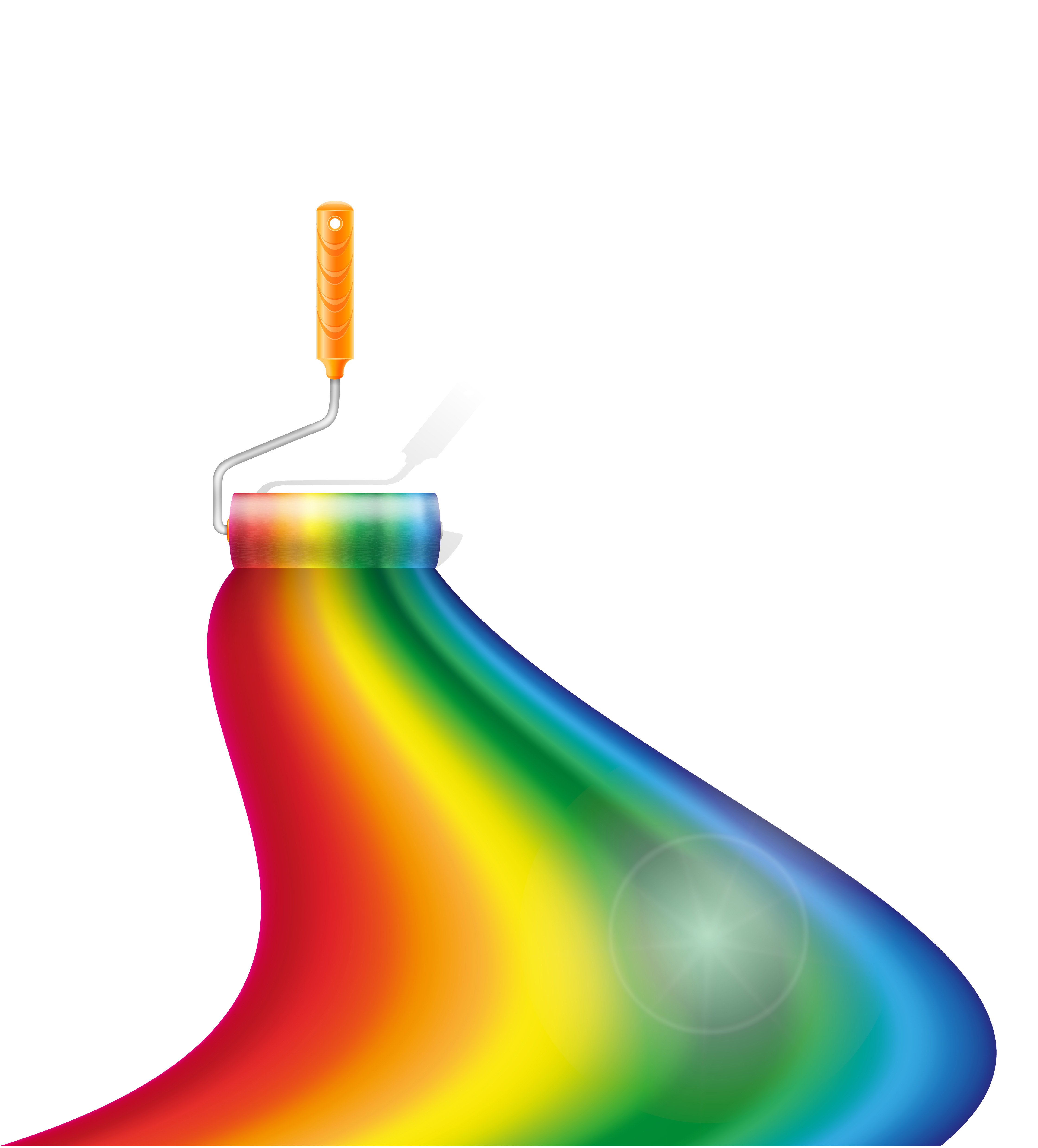 art creative paint roller brush concept vector illustration 494136