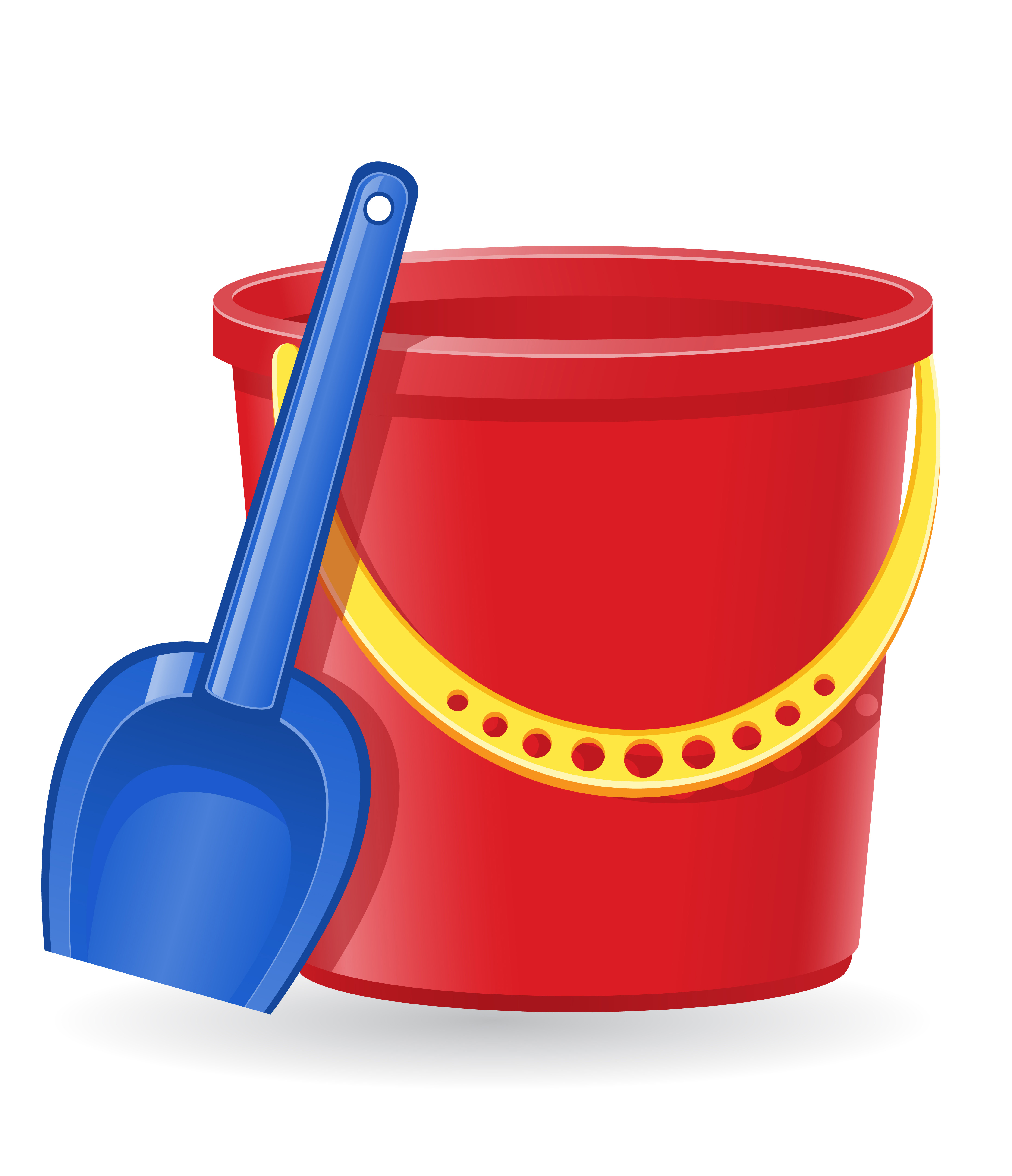 plastic bucket and shovel vector illustration 494149 Vector Art at Vecteezy