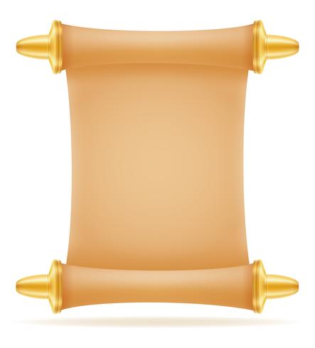 old paper scroll vector illustration