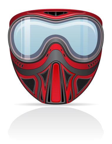 Ilustración de vector de máscara de paintball