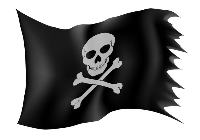 bandera pirata vector illustration