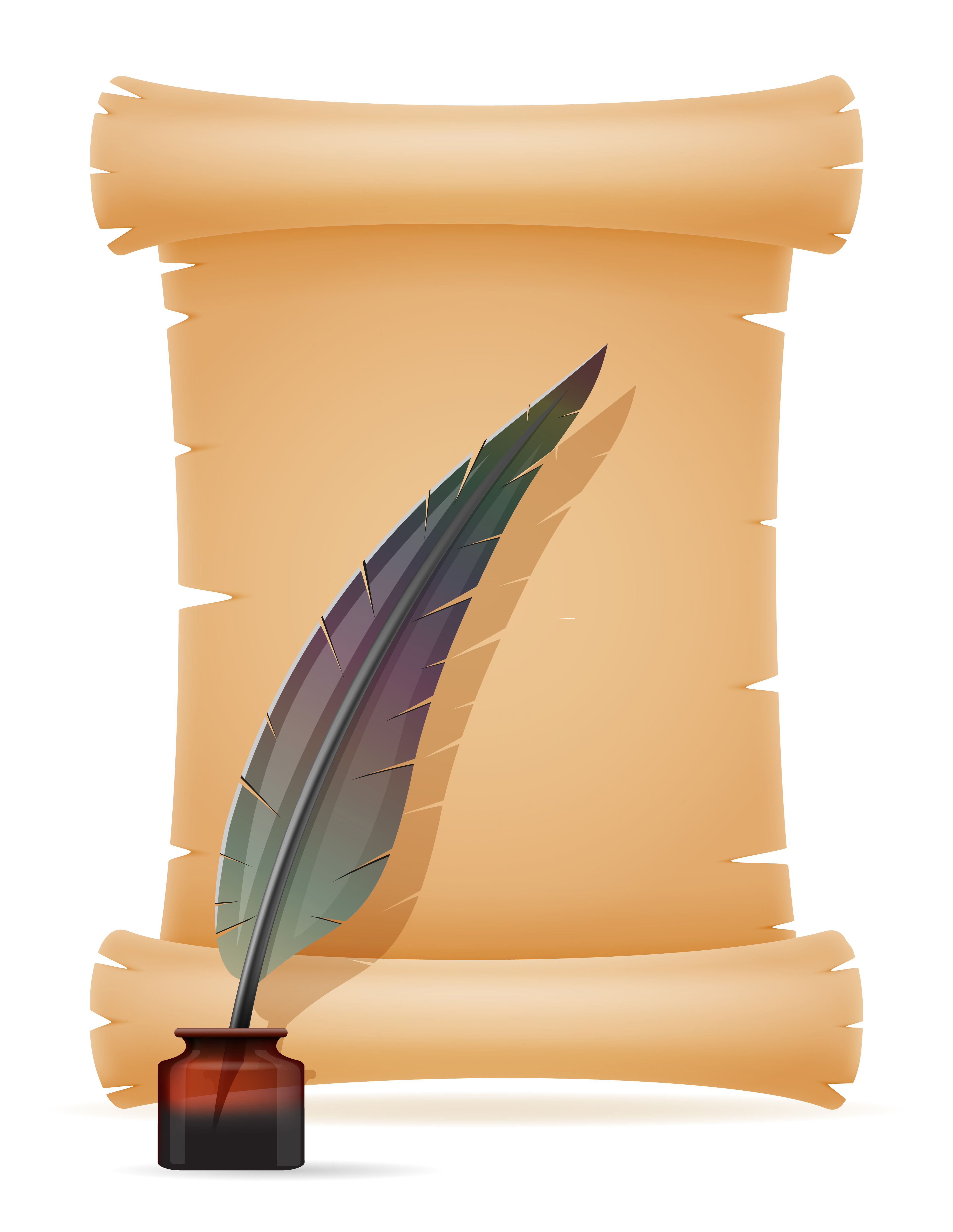 Download old paper scroll vector illustration 494385 Vector Art at ...