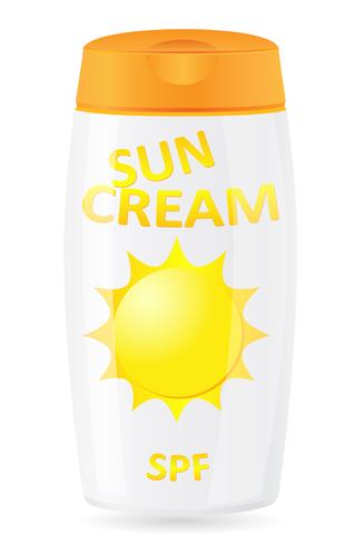 sun cream vector illustration