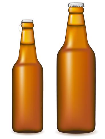 beer bottle vector illustration