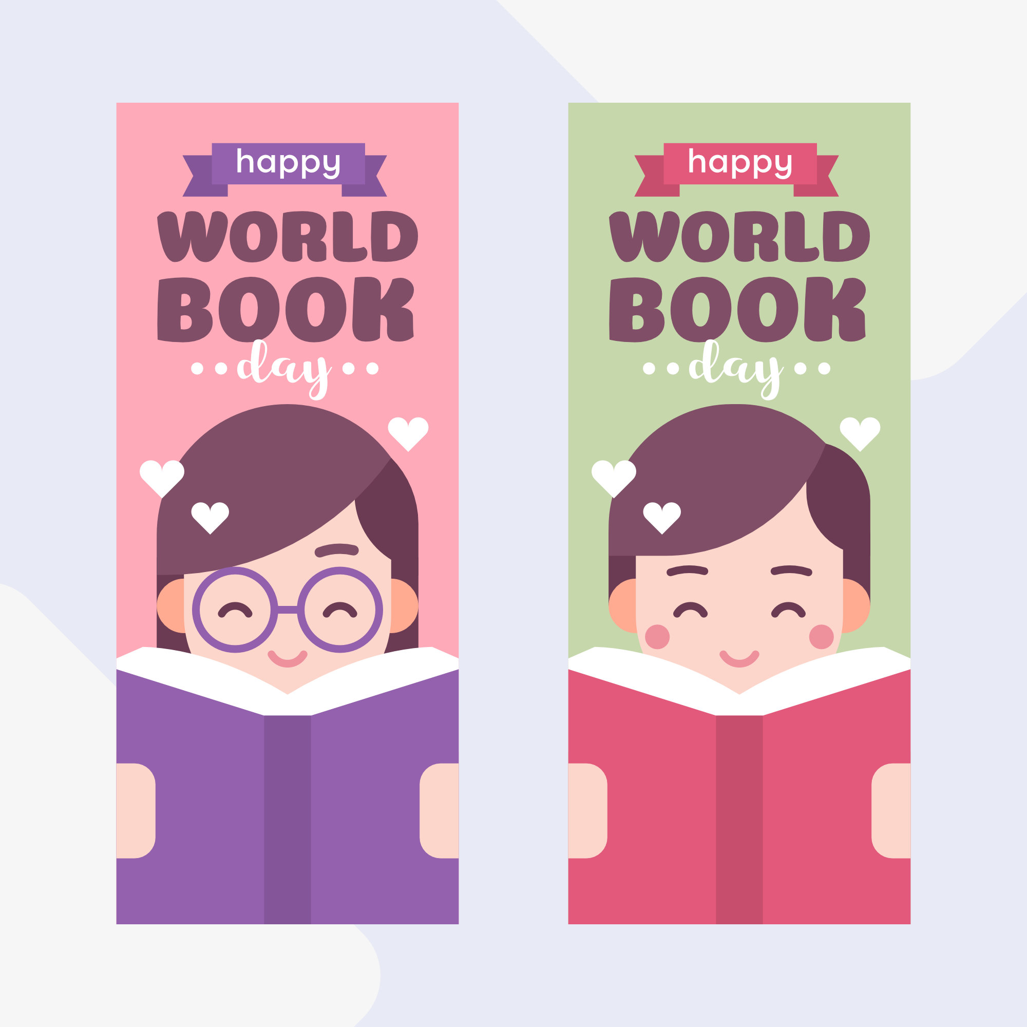 Cute kids reading a book. Boy and Girl. World Book Day ...