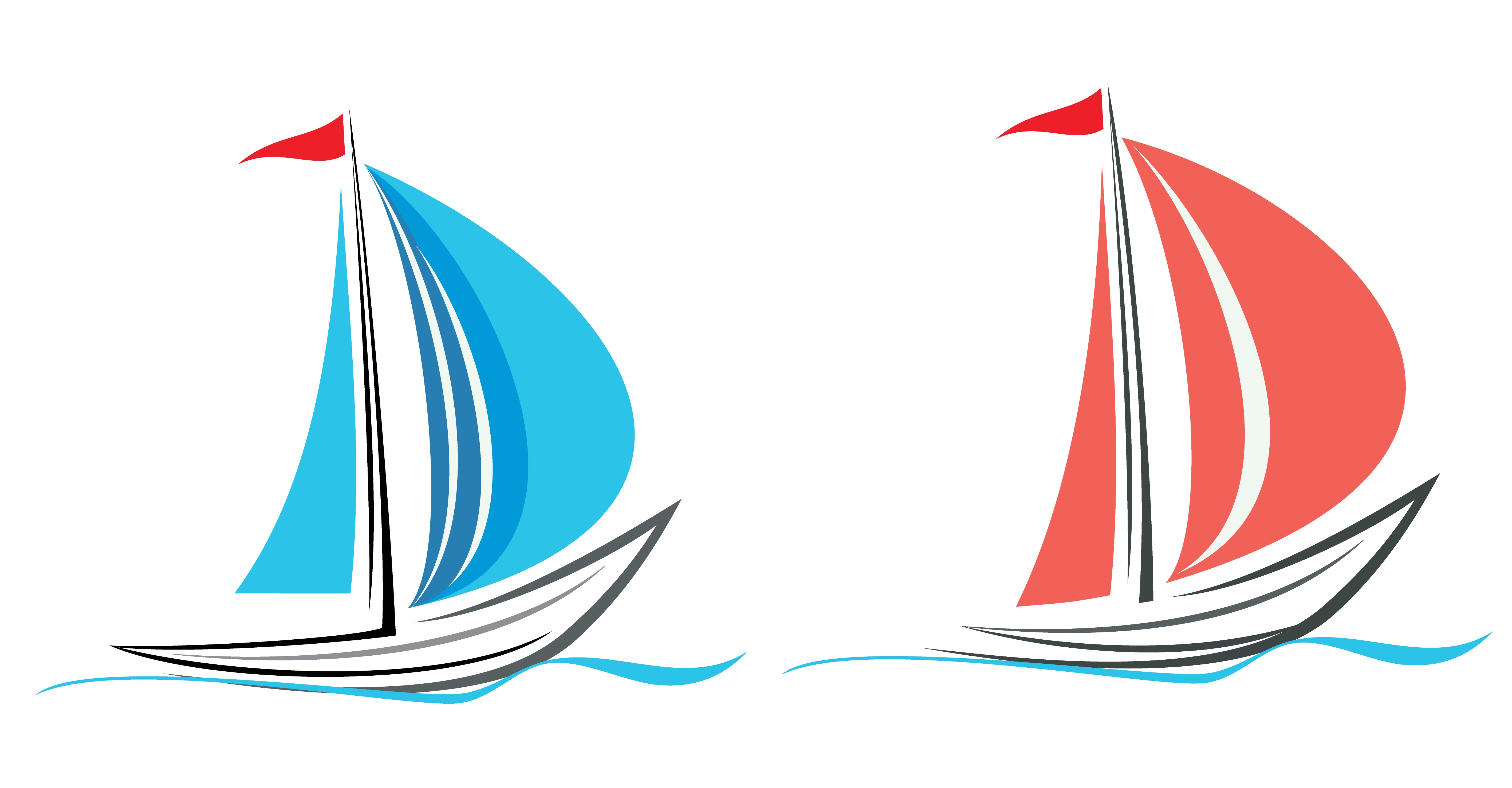 graphic sailboat art