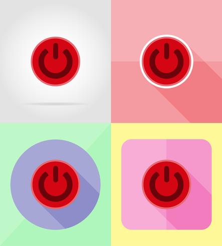 service power flat icons vector illustration