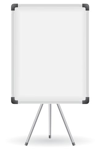 plastic school board for writing marker vector illustration