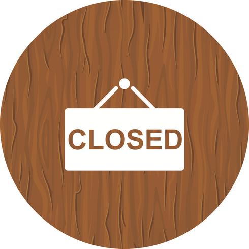 Closed Sign Icon Design vector