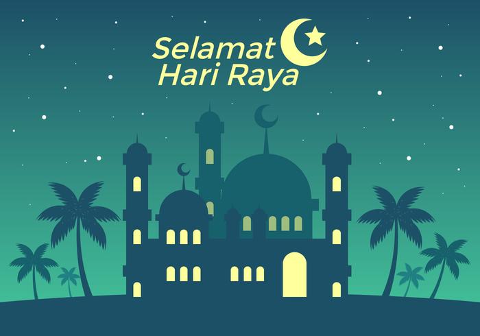 selamat hari raya vector