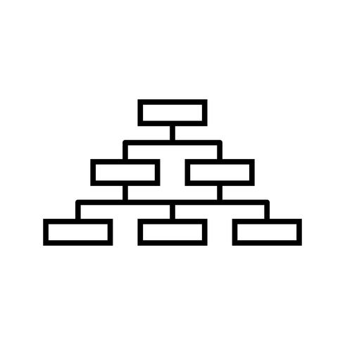 Flowchart Bar chart Line Black Icon vector