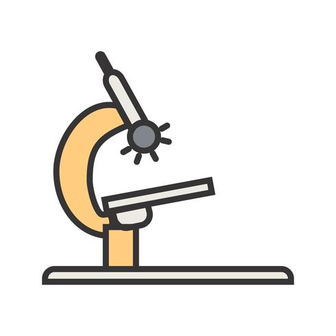 Microscope Line Filled Icon vector