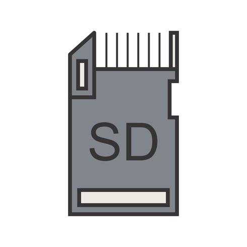 Data Storage Line Filled Icon vector