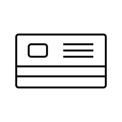 Atm Card Line Black Icon vector