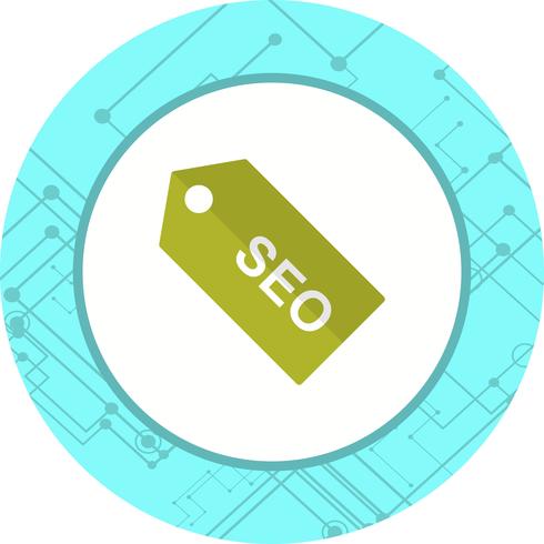 SEO Tag Icon Design vector