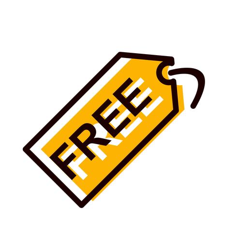  Free Tag Icon Design vector