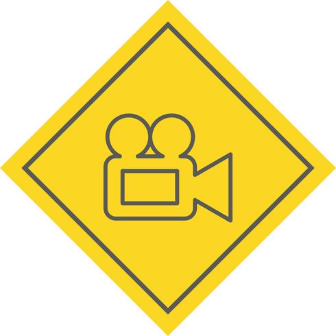 Cámara de video icono de diseño vector