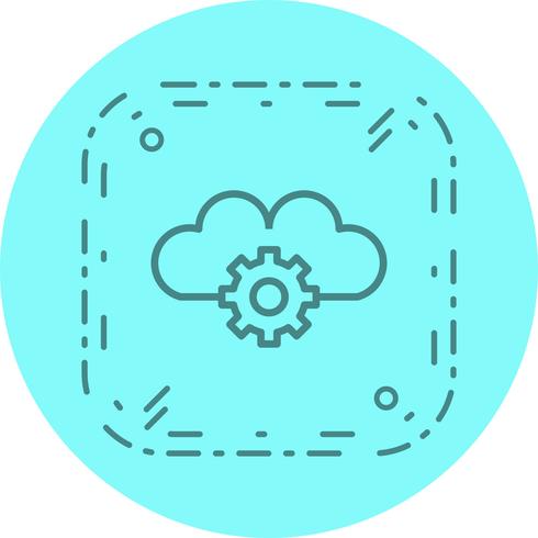 Configuración de iconos en la nube vector
