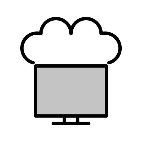 Conectado a Cloud Icon Design vector