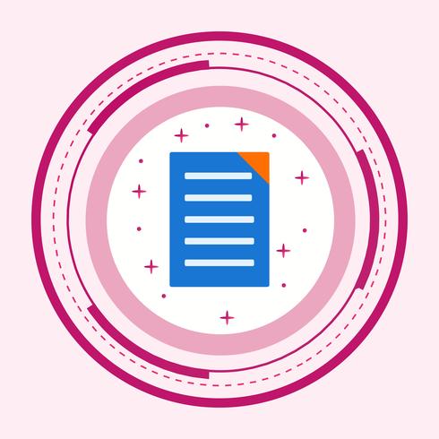 Document Icon Design vector