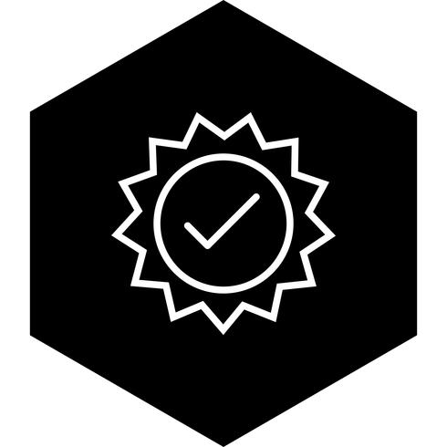 Sello válido icono de diseño vector