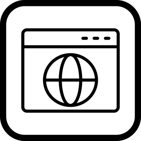 Diseño del icono del navegador vector