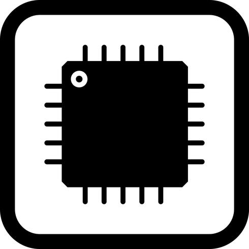 Processor Icon Design vector