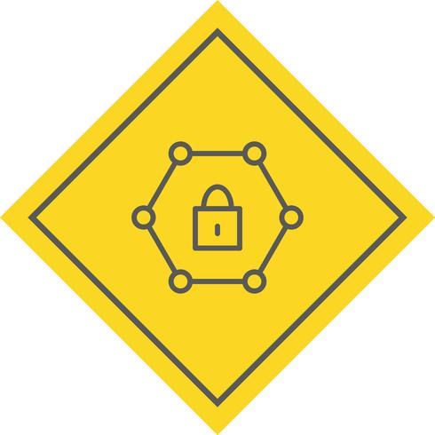 Protected Network Icon Design vector