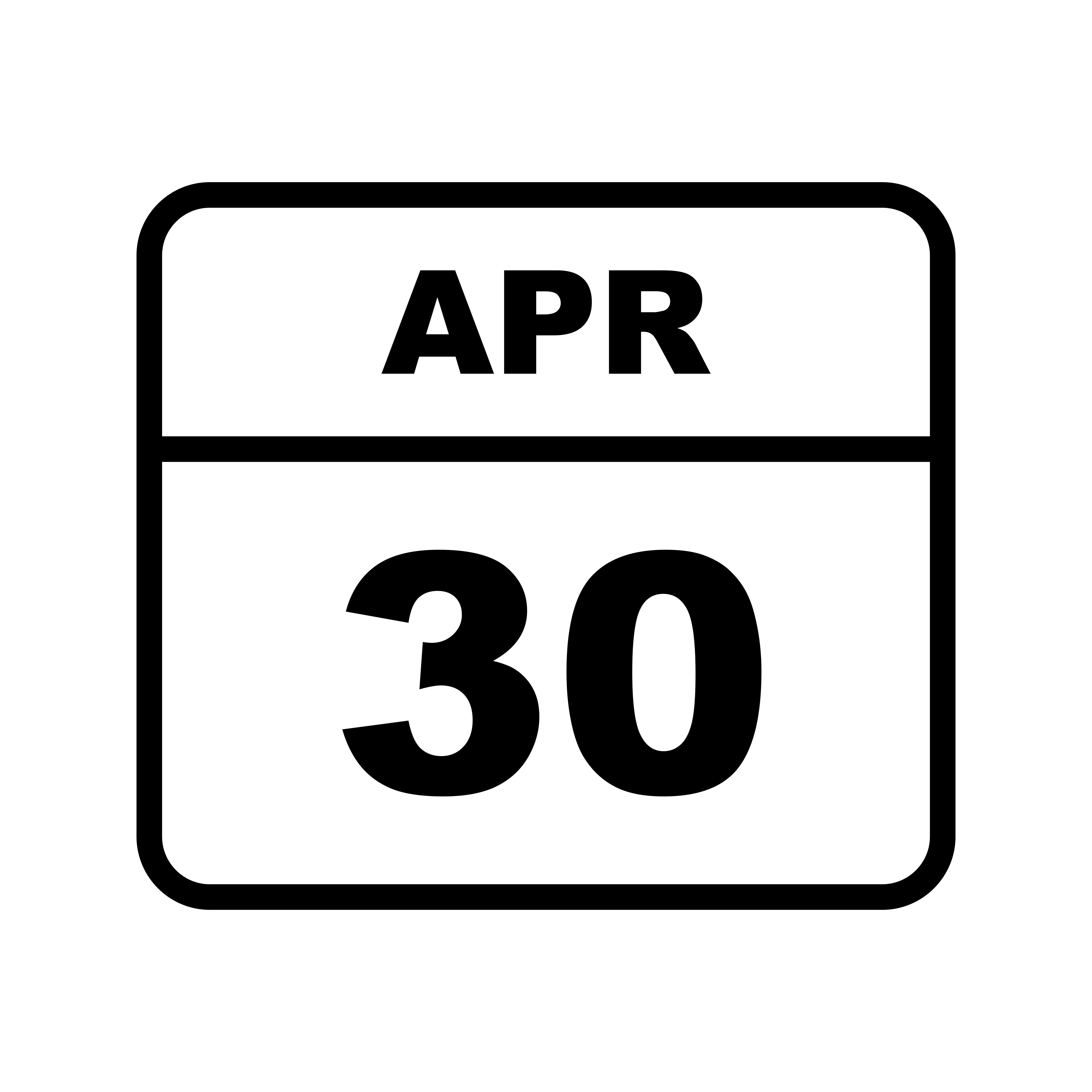 April 30th Date on a Single Day Calendar 496045 Vector Art at Vecteezy