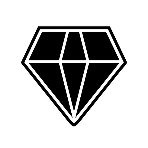 Diseño de icono de diamante vector