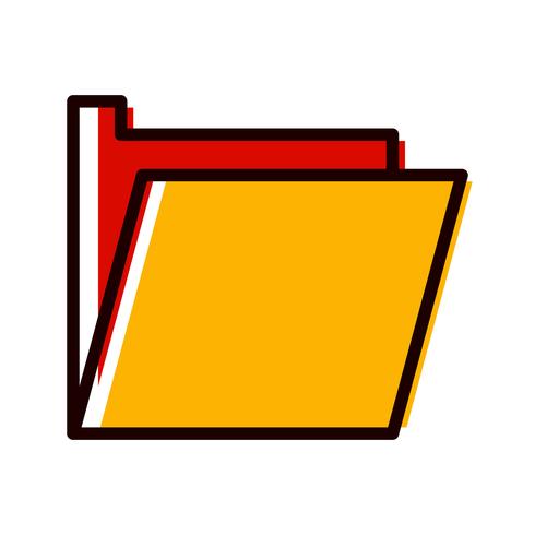 Diseño de icono de carpeta vector