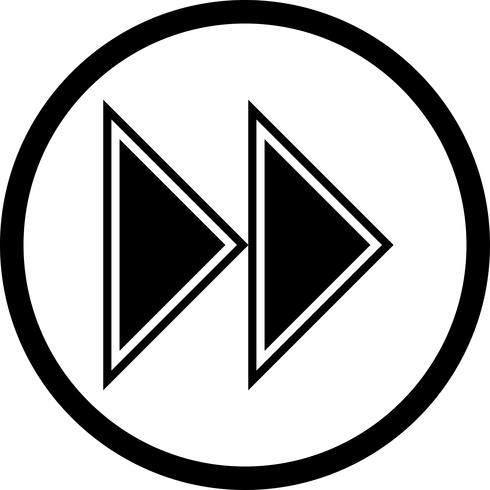 Forward Arrows Icon Design vector