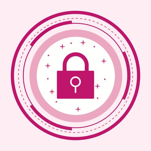 Lock Icon Design vector